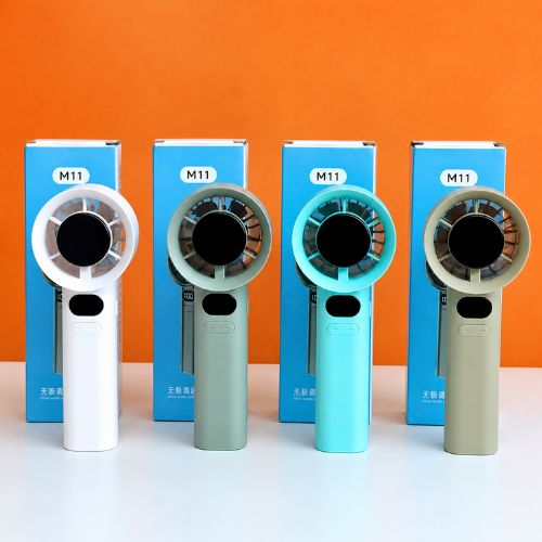 M11 Mini Turbo Hand Fan USB Rechargeable – High Speed Powerful Portable Cooling Fan for Summer